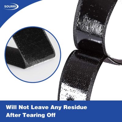 1" x 26' Hook and Loop Tape Roll, Self-Adhesive Fastener - Image 5