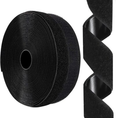 1" x 26' Hook and Loop Tape Roll, Self-Adhesive Fastener