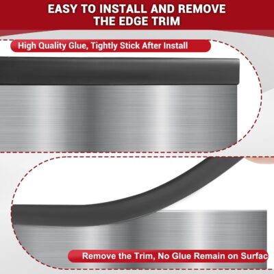 10Ft Black EPDM U Channel Edge Trim for Sheet Metal - Image 5