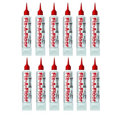 12-Pack Fix-A-Floor Adhesive: Repair Loose Tiles, Wood, Laminate Flooring