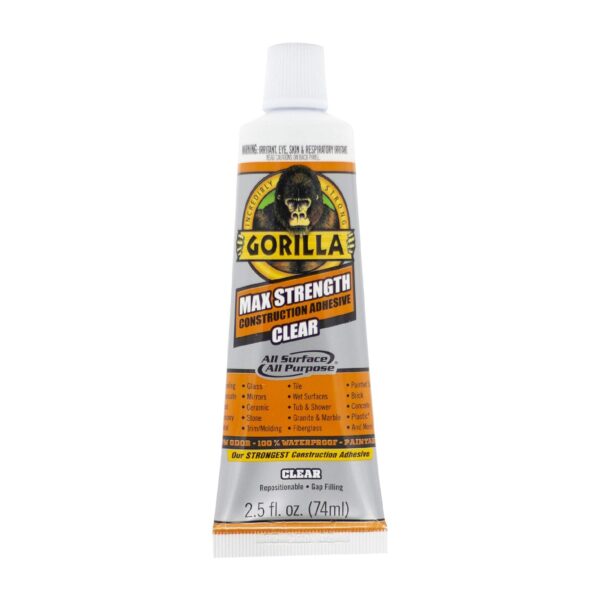 Gorilla Max Strength Clear Adhesive, 2.5oz, Pack of 2 - Image 3