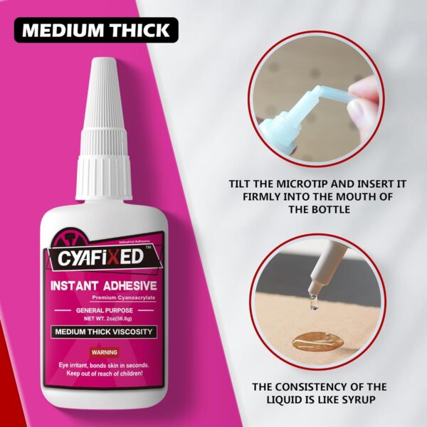 Medium-thick CA glue for 3D printing and hobby models. - Image 6