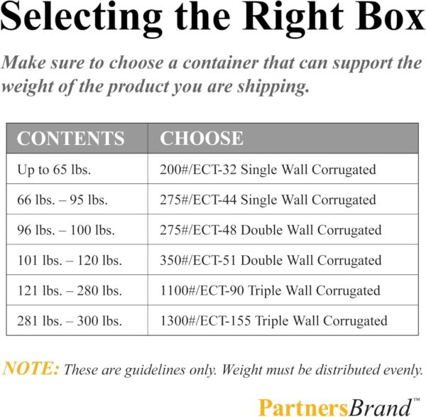 Partners Brand Multi-Depth Corrugated Boxes, 24x24x12, Kraft (Pack of 10) - Image 8