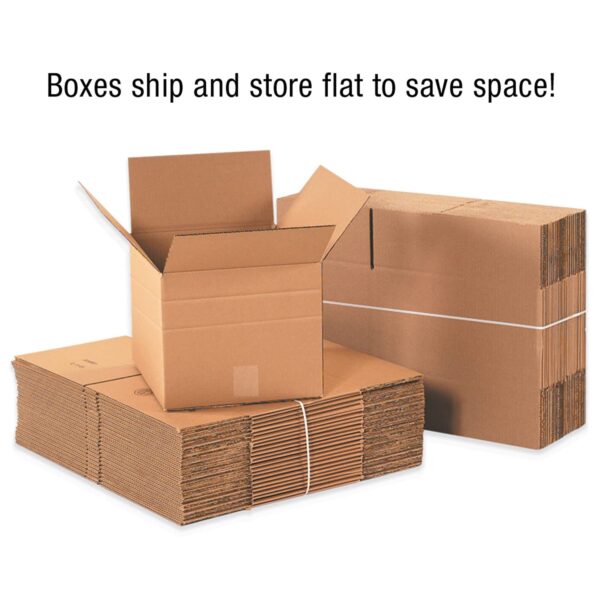 Multi-Depth Corrugated Boxes, 20" x 16" x 14", Kraft (Pack of 20) - Image 3