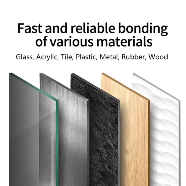 20g Glass & Acrylic Glue: Instant Bond for Glass & Acrylic, Versatile Adhesive - Image 2