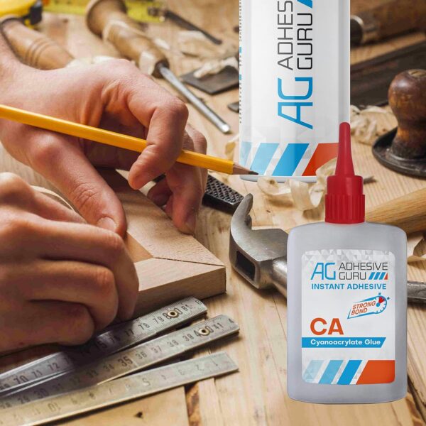 Adhesive Guru CA Glue and Activator Woodworking Set (2 Pack) - Image 3