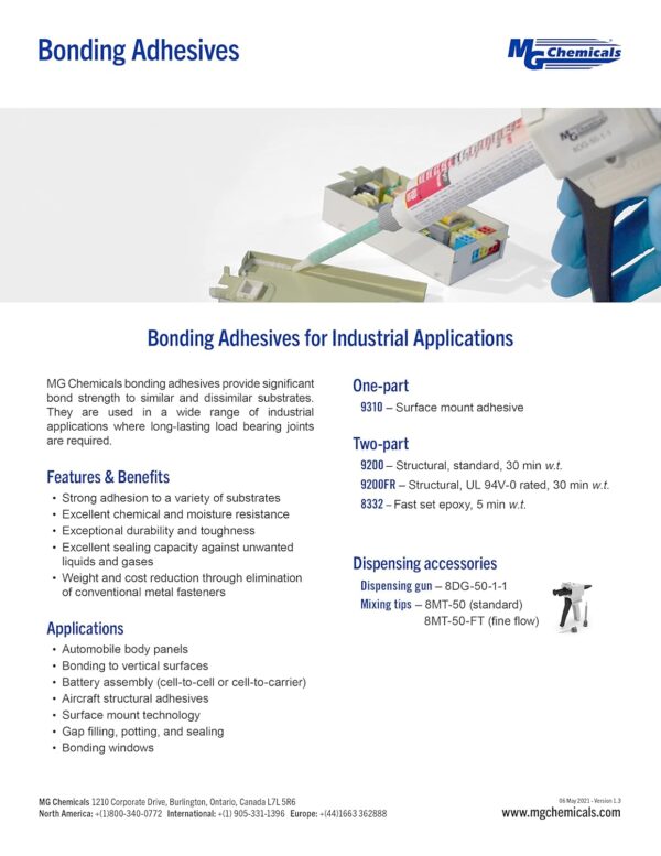 MG Chemicals 9200 Structural Epoxy Adhesive 45mL Dispenser - Image 5