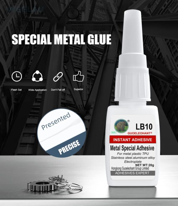 Instant Metal Glue for Stainless Steel, DIY Craft - 20g - Image 2