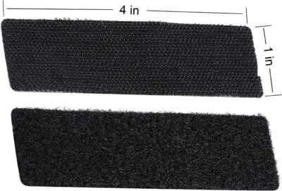 20 Sets 1x4 Inch Hook and Loop Fastener Strips, Black - Image 4