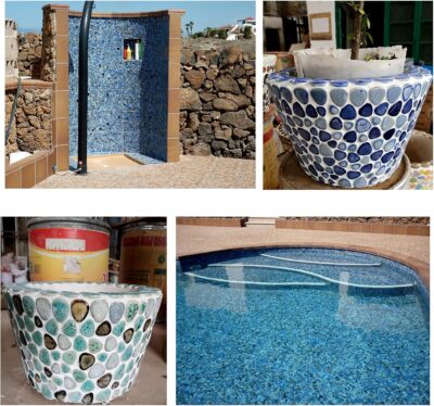 200g Random Color Raindrops Mosaic Tiles for DIY Home Decor - Image 6