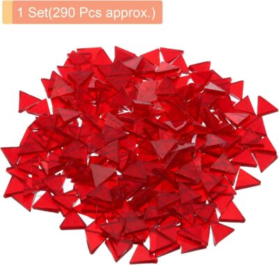 200g Red Glass Mosaic Tiles for DIY Crafts - Image 3