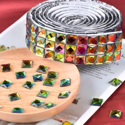 270pc 10mm Multi-Colored Glass Rhinestone Stickers for DIY, Walls - Image 3