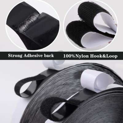 30Ft x 1 Inch Heavy Duty Adhesive Hook and Loop Strips - Image 3