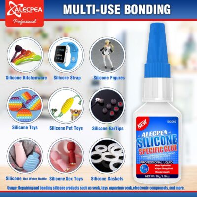 30g Fast-Bonding Silicone Glue - Weatherproof Adhesive with 3 Nozzles - Image 6