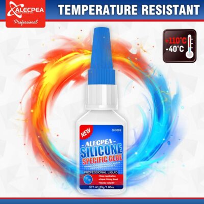 30g Fast-Bonding Silicone Glue - Weatherproof Adhesive with 3 Nozzles - Image 4