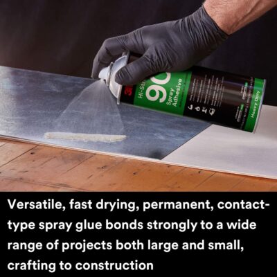 3M Hi-Strength 90 Spray Adhesive: Bonds Various Materials Permanent - Image 3