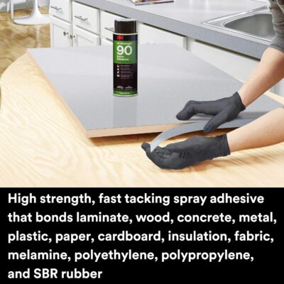 3M Hi-Strength 90 Spray Adhesive: Bonds Various Materials Permanent - Image 2