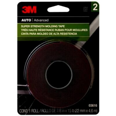 3M Super-Strength Molding Tape, 03616, 7/8 in x 15 ft