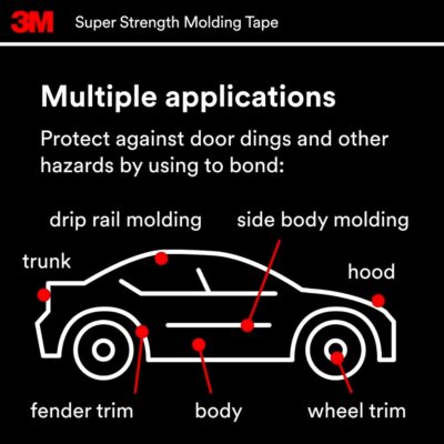 3M Super-Strength Molding Tape, 03616, 7/8 in x 15 ft - Image 12