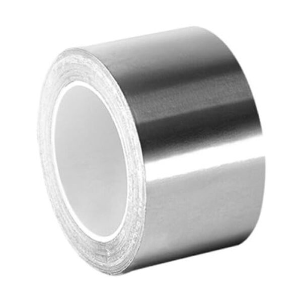 TC862 Silver Stainless Steel Tape - 1"x9ft. High-Temp Adhesive