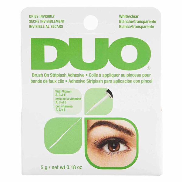 DUO Brush-On Lash Adhesive with Vitamins, Clear, 0.18 oz