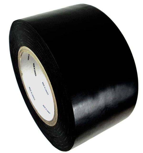 GGR LDPE-9R Heavy Duty Tape, 36 Yards, Black, 2"