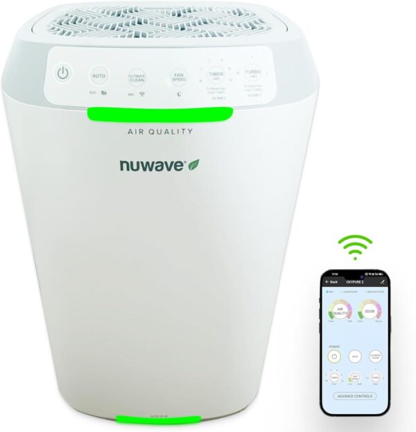 Nuwave Oxypure Air Purifier: Large Room, Smart Cleaner, App Control - Image 8