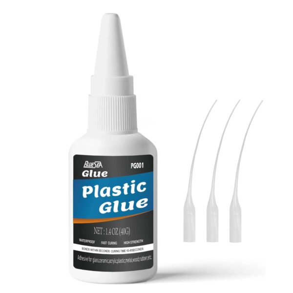 Instant Strength Super Glue for Plastic - Fast-Curing Adhesive