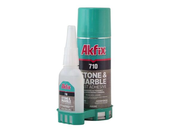 Akfix 710 Stone and Marble Fast Adhesive with Activator