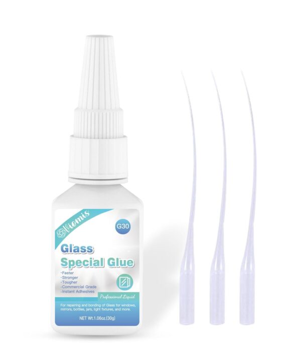 Instant Strong Bond Glass Glue, 30g, Waterproof, Dries Clear