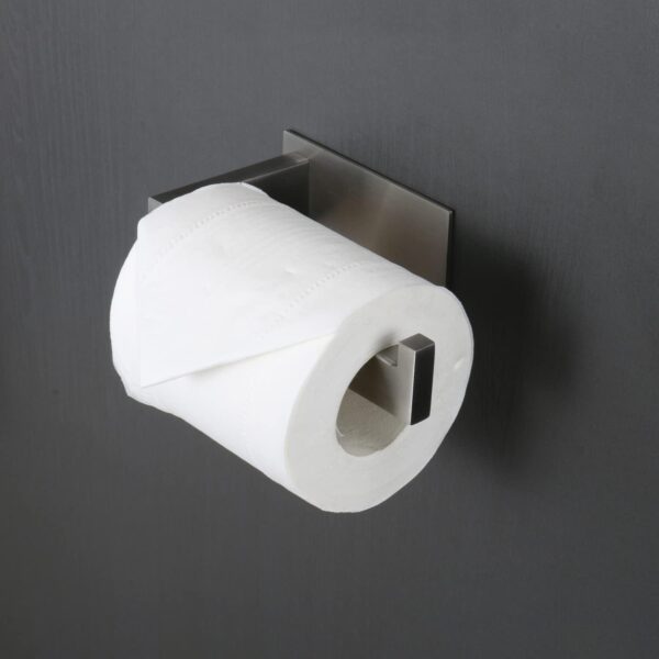 Self Adhesive Toilet Paper Holder, Stainless Steel, No Drilling - Image 2