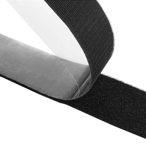 2" Black Hook and Loop Tape - 5 Yards - Image 2