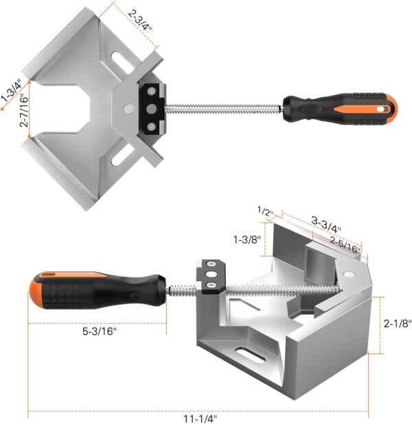 Housolution 90° Aluminum Corner Clamp [4 PACK] Woodworking Tool - Image 9