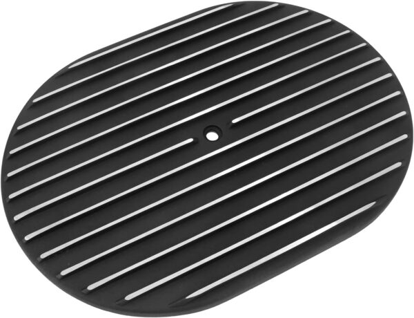 12" Oval Full Finned Black Air Cleaner Kit - Image 4