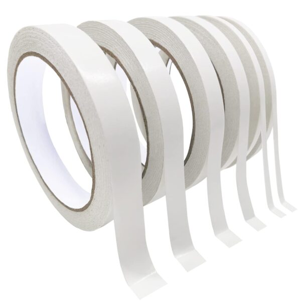 6 Rolls Double-Sided Tape for Crafts and Arts