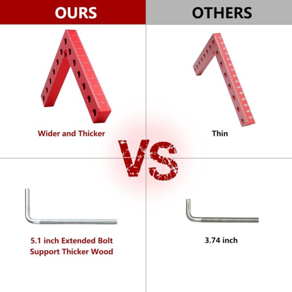 ATOLS 90 Degree Positioning Squares, 5.5" Aluminum Alloy (4 Pack) - Image 2