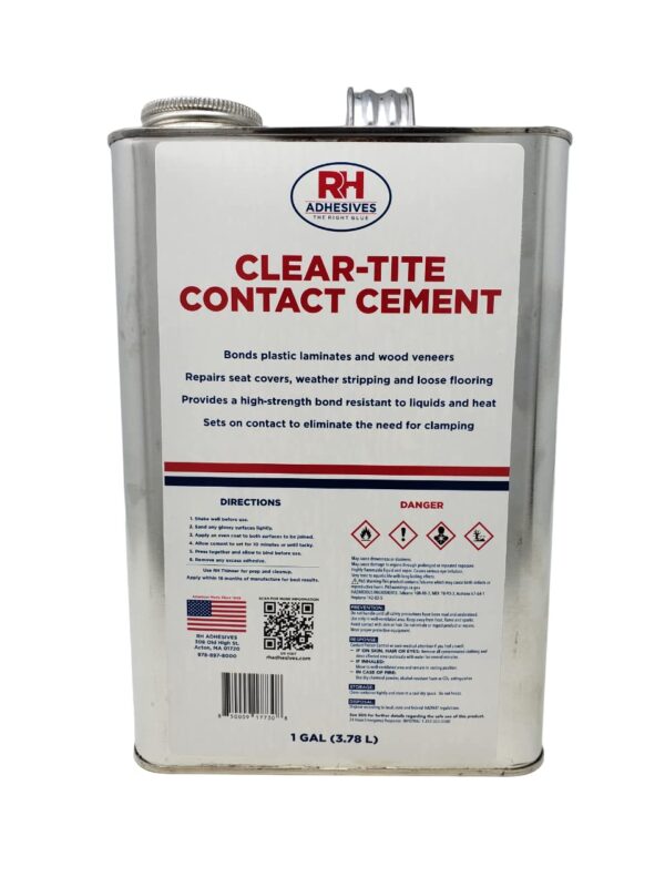 Clear-Tite Contact Cement, 1 Gallon - RH Adhesives