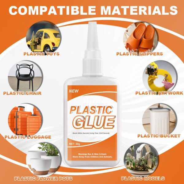 30g Super Glue for Plastic, Waterproof, Heat Resistant - Image 6