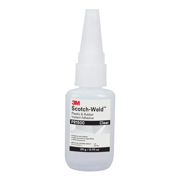 3M PR1500 Instant Adhesive, Clear, 20g Bottle