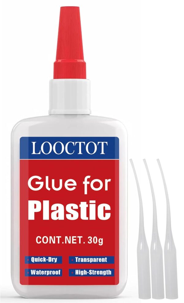 30g Super Instant Plastic Glue for Repair and Bonding