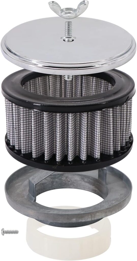 KIPA Chrome Air Cleaner Filter 4" x 2" Washable - Image 5