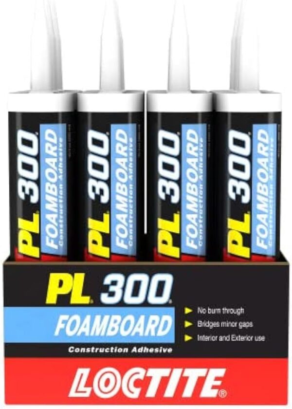 Loctite PL300 Foamboard Adhesive, 10 fl oz, 12 Pack