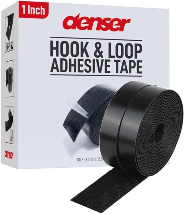 1" Hook and Loop Tape - 5.5 Yards - Black