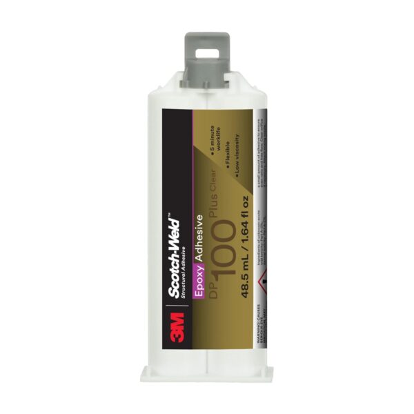 3M Scotch-Weld Epoxy Adhesive DP100 Plus, Clear, 48.5 mL