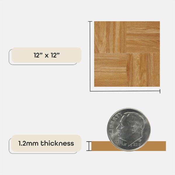 Sterling Vinyl Floor Tiles - Peel & Stick, DIY Flooring - Image 4