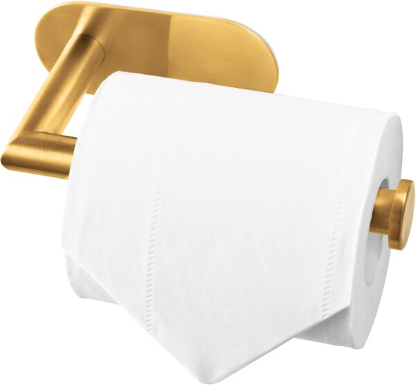 Gold Toilet Paper Holder Adhesive for Bathroom