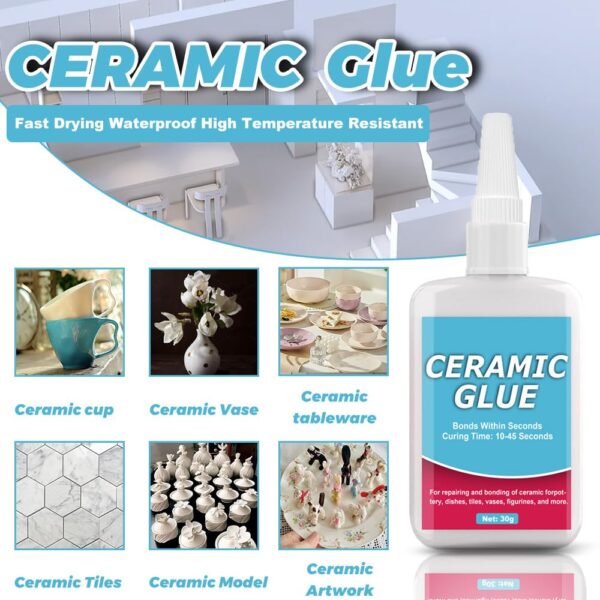 30g Ceramic Glue: Waterproof, High Temperature Resistant, No Smell - Image 4