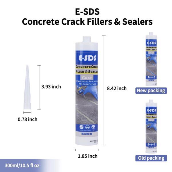 E-SDS Concrete Crack Filler - Waterproof, Self-Leveling, Flexible Patch - Image 3