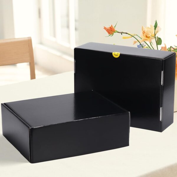 20 Black Medium Shipping Boxes, 12x9x4 inches - Image 5