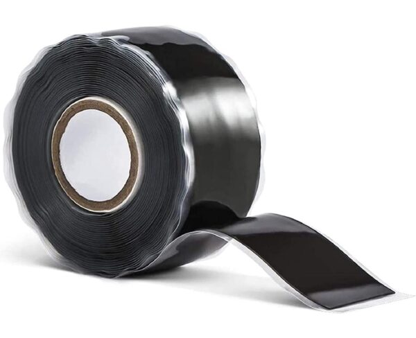 Black Self-Fusing Silicone Tape, 1inx10', Heavy Duty, Leak Proof